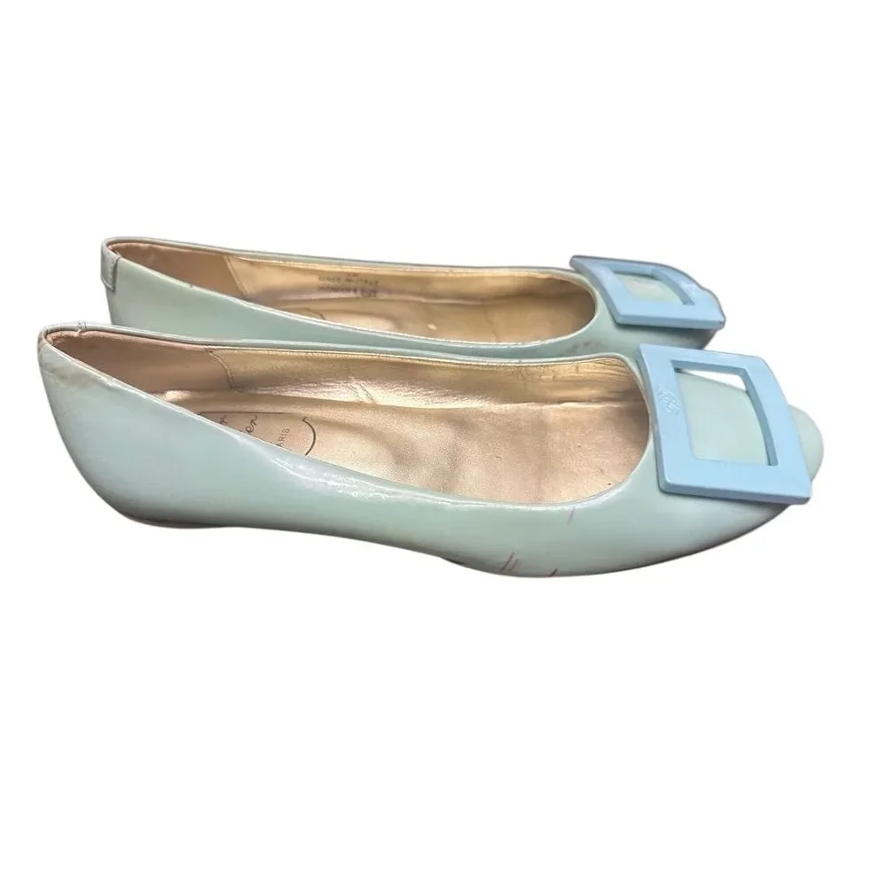 Roger Vivier Gommettine Patent Leather Ballet Flats Sz 38 US7.5 - Picture 3 of 10